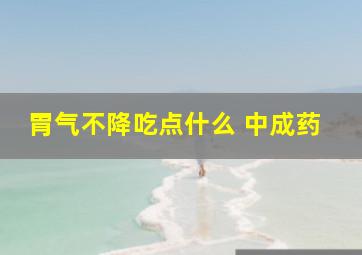 胃气不降吃点什么 中成药